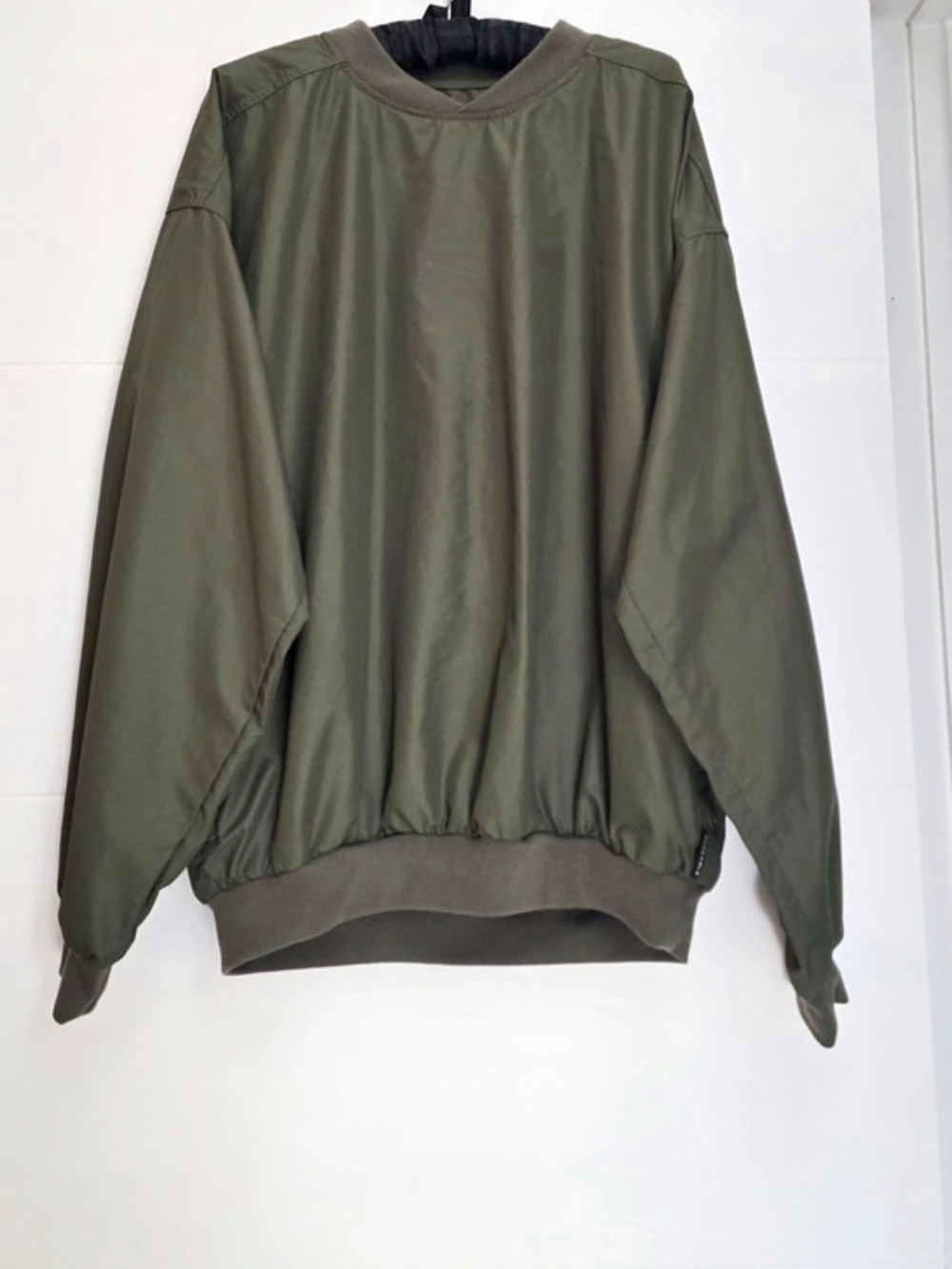 Vintage Columbia Olive Green Packable V-Neck Windbreaker Pullover - Mens L